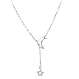 🎀Free Gift🎀 Silver Moon & Star Necklace (New)
